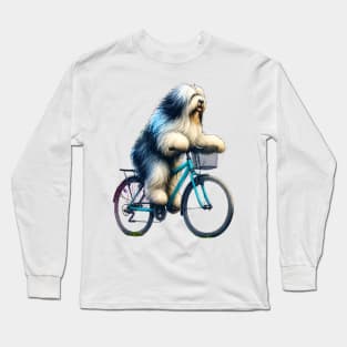 Bergamasco Sheepdog Biking Long Sleeve T-Shirt